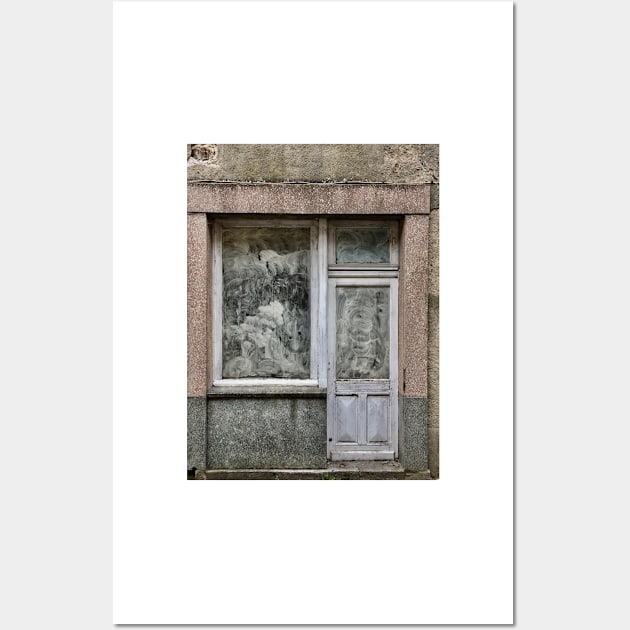 Whitewashed Windows In An Old Shop In France Wall Art by golan22may